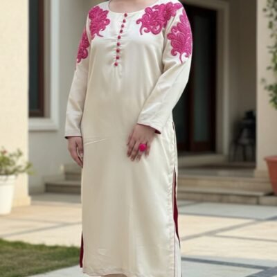 Rosy Hues – 2 Piece Embroidered Outfit